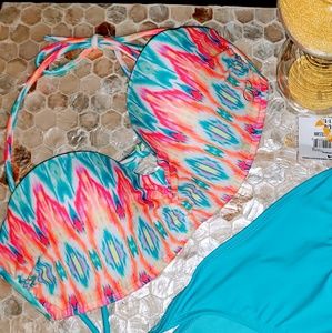 BMWT Hot Neon Bikini Push Up top